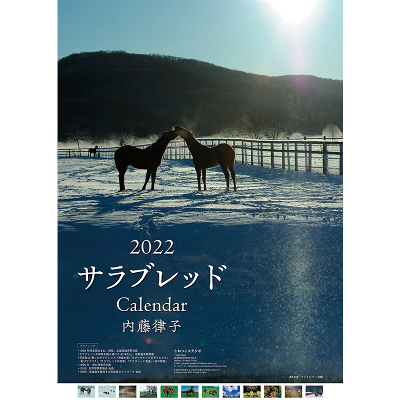 内藤律子さんサラブレッドカレンダー